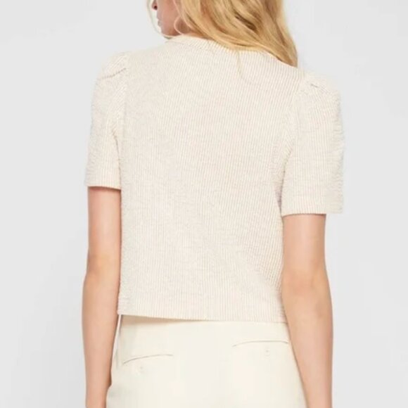 Club Monaco Textured Stripe Tee - Picture 3 of 6